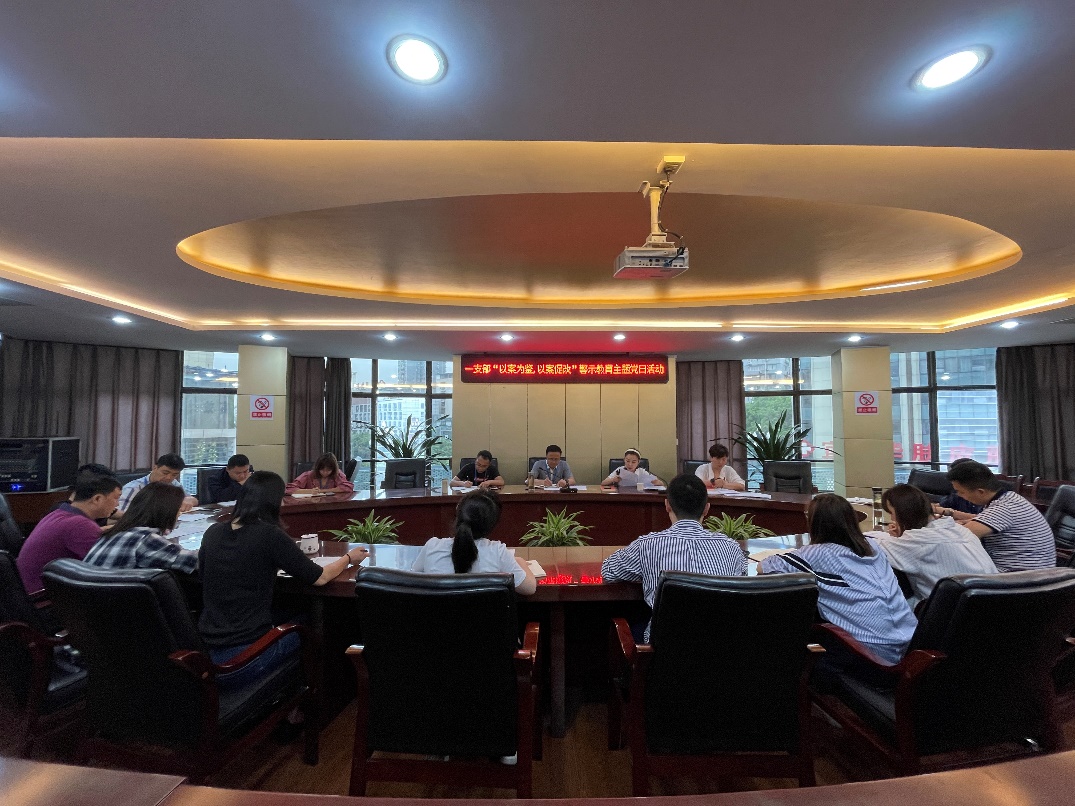 公司一支部召開“以案為鑒，以案促改” 警示教育主題黨日活動